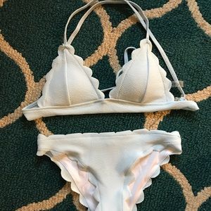 SHEIN two piece bikini set light blue